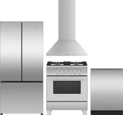 4 Piece Package Includes Refrigerator, Range, Hood And Dishwasher